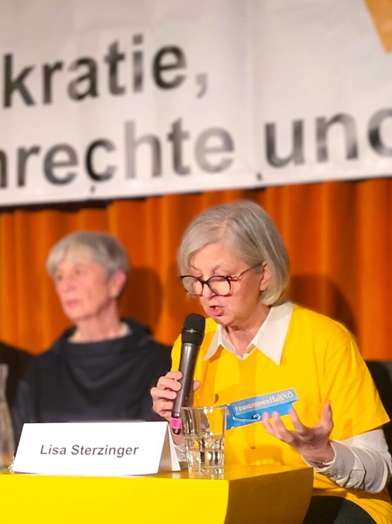 Lisa Sterzinger, Pressekonferenz